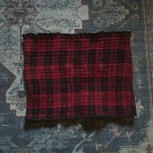 Gingham Red Tube Top